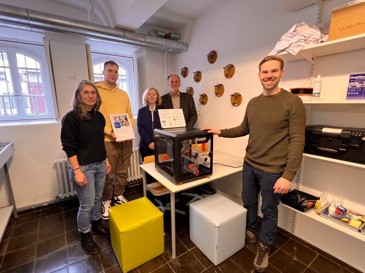 3D-Druck erweitert den VDI-Forscherraum an der Ricarda-Huch-Schule
