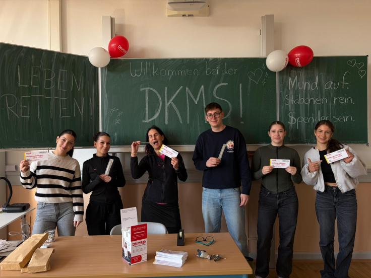 Große Hilfsbereitschaft an der Ricarda-Huch-Schule: 65 neue Registrierungen für die&nbsp;Stammzellspende