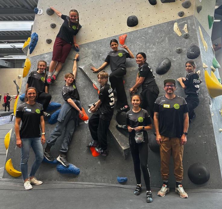 Ricarda-Team beim Landesentscheid Klettern in&nbsp;Kassel